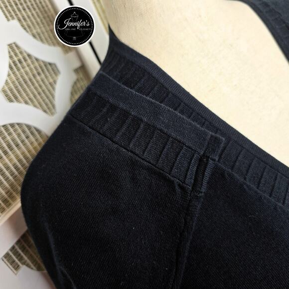 Rafaella Women's Ribbed V-Neck 3/4 Sleeve Cardigan Size L - Picture 4 of 8